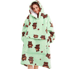 Bear Blanket Hoodie - NARECTE