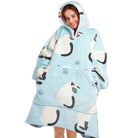 Blue Cat Blanket Hoodie - NARECTE