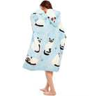 Blue Cat Blanket Hoodie - NARECTE