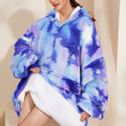 TieDye Blue Blanket Hoodie - NARECTE