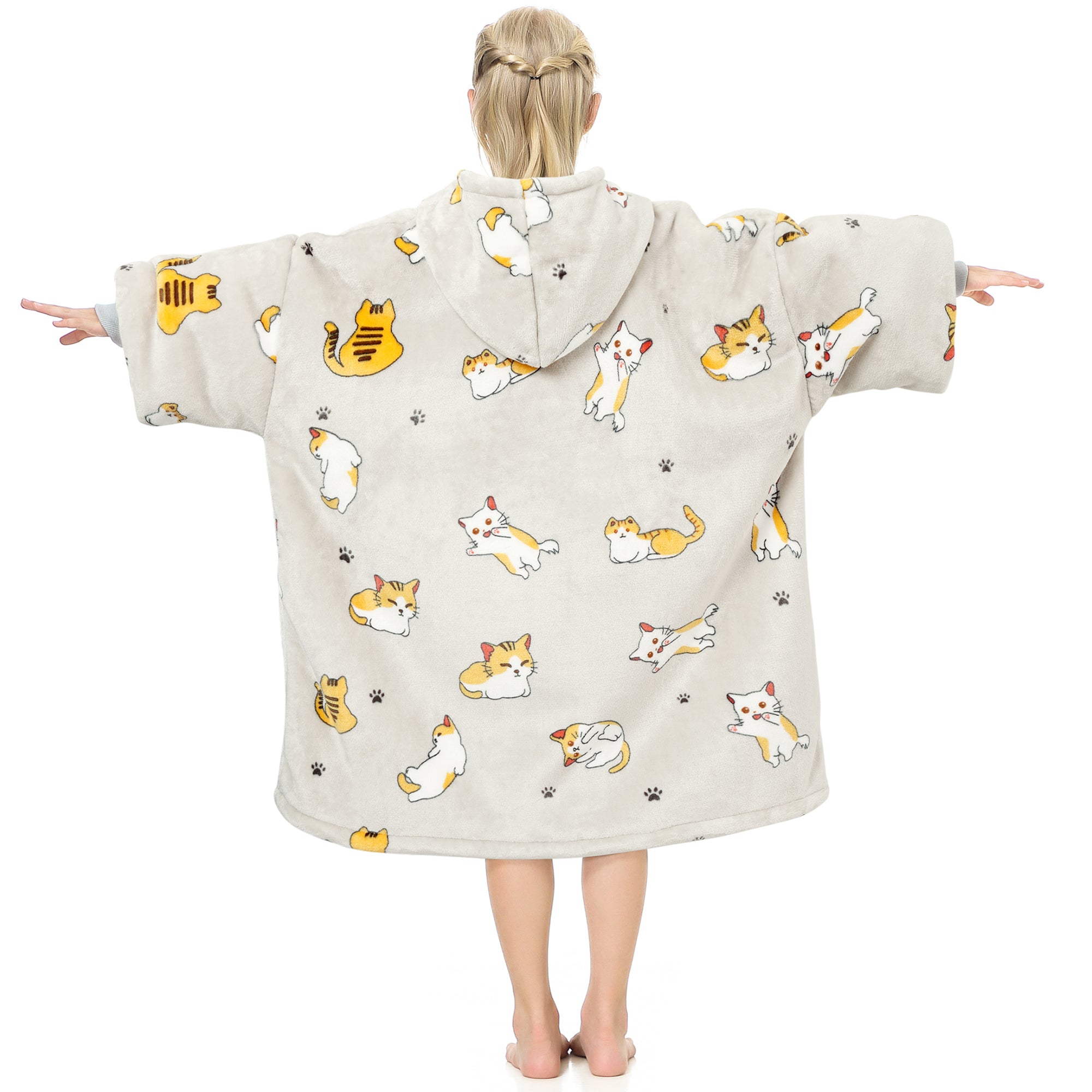 Cat Blanket Hoodie Teen - NARECTE