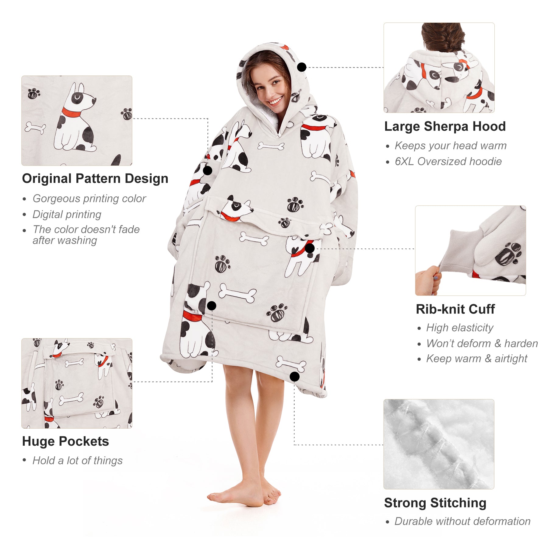 Dog Blanket Hoodie - NARECTE