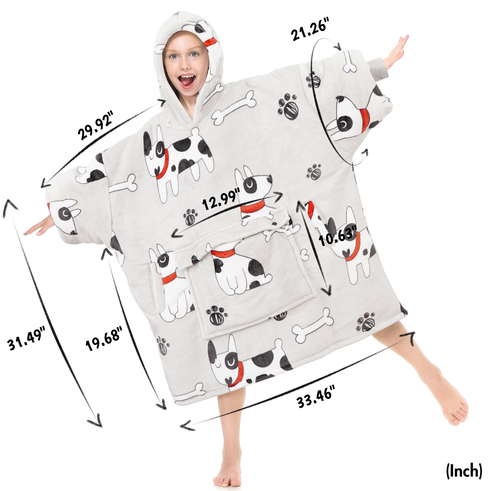 Dog Blanket Hoodie Teen - NARECTE