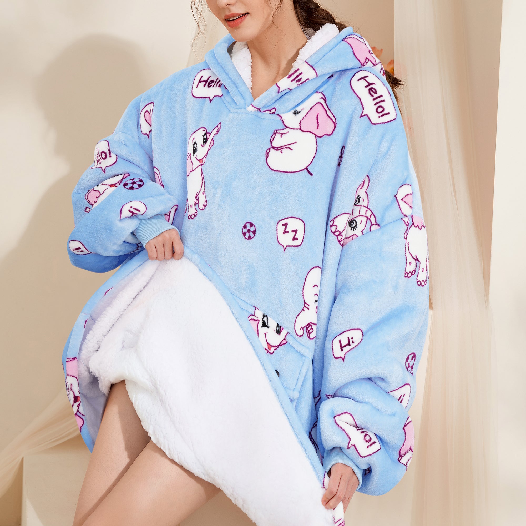 Elephant Blanket Hoodie - NARECTE