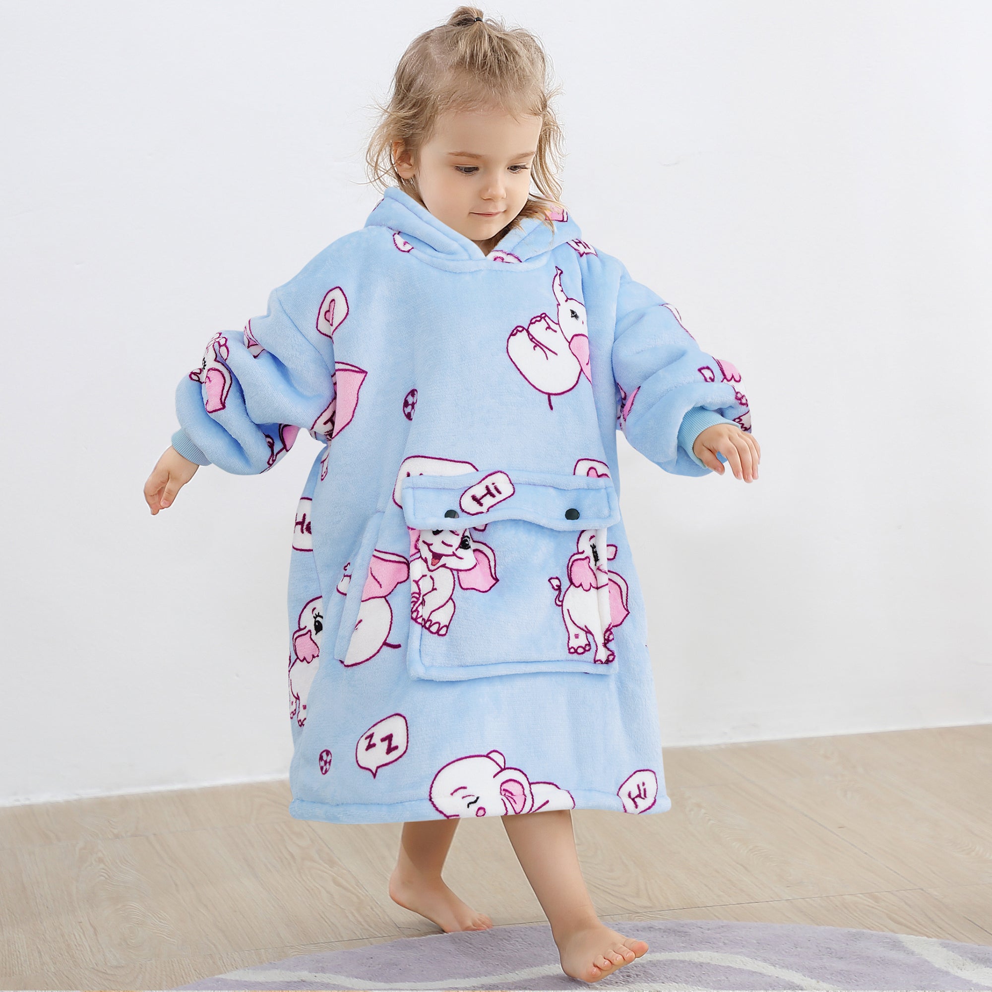 Elephant Blanket Hoodie Kids - NARECTE