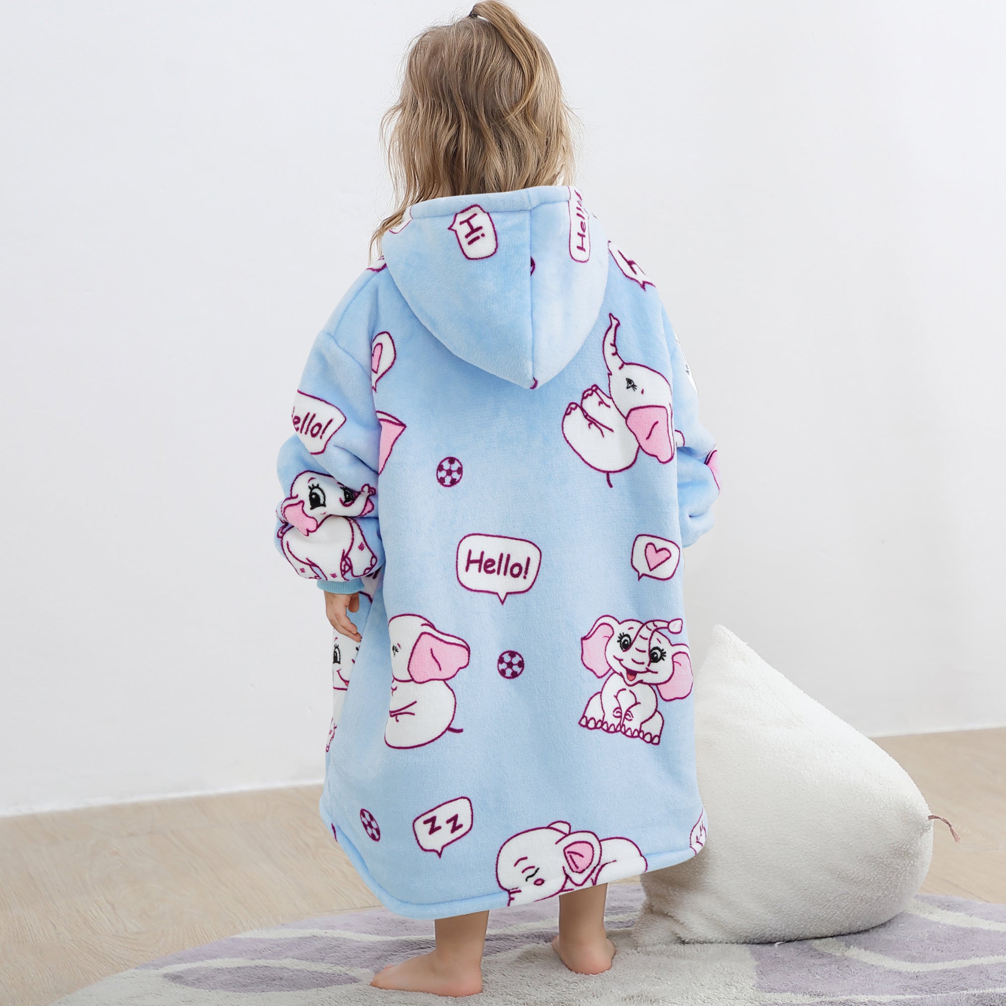 Elephant Blanket Hoodie Kids - NARECTE