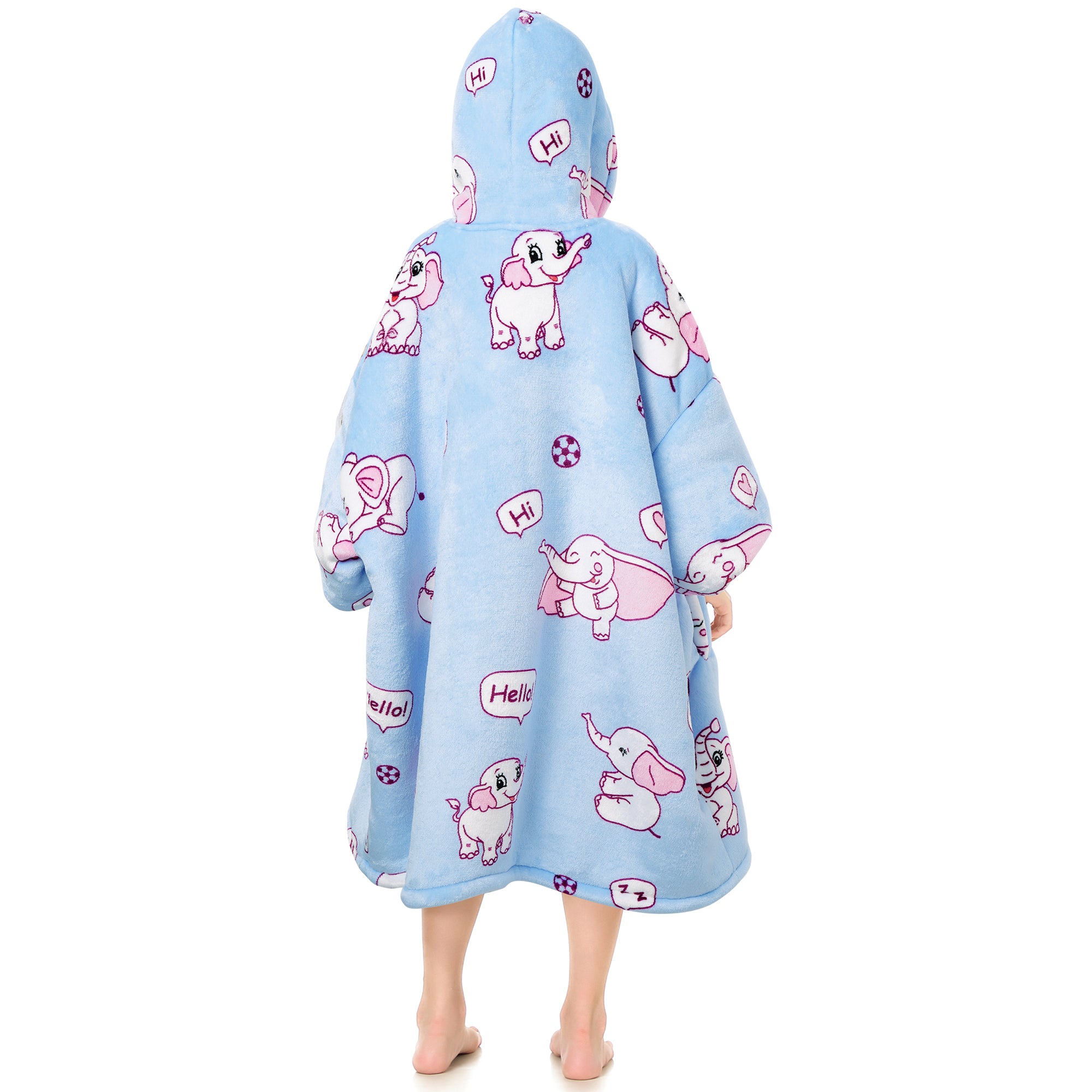 Elephant Blanket Hoodie Teen - NARECTE