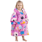 Purple Ghost Blanket Hoodie Kids - NARECTE