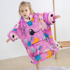 Purple Ghost Blanket Hoodie Kids - NARECTE