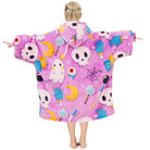 Purple Ghost Blanket Hoodie Teen - NARECTE