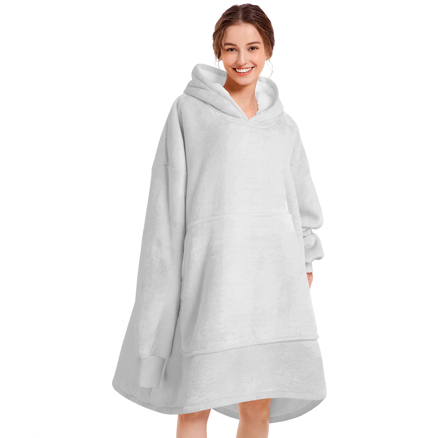 Light Grey Blanket Hoodie - NARECTE