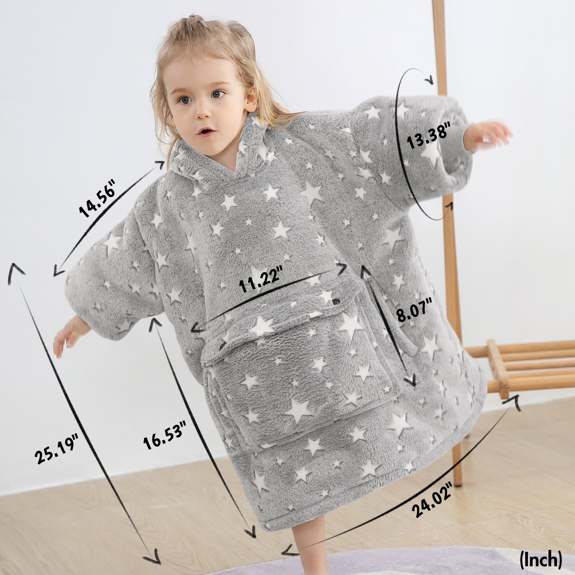 Luminous Blanket Hoodie Kids - NARECTE