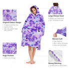 TieDye Purple Blanket Hoodie - NARECTE