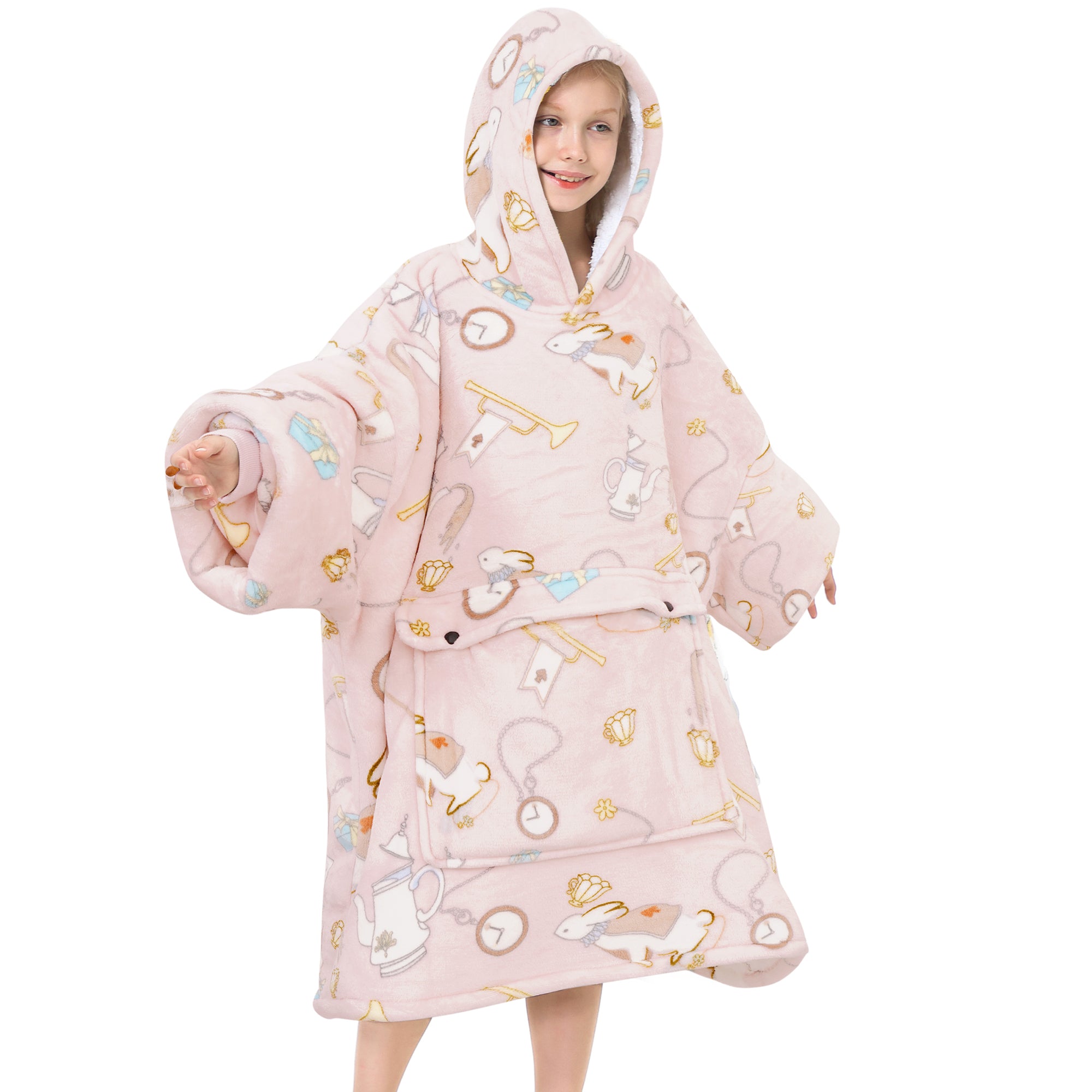 Rabbit Year Exclusive Blanket Hoodie Teen - NARECTE