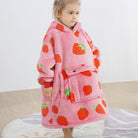 Strawberry Blanket Hoodie Kids - NARECTE