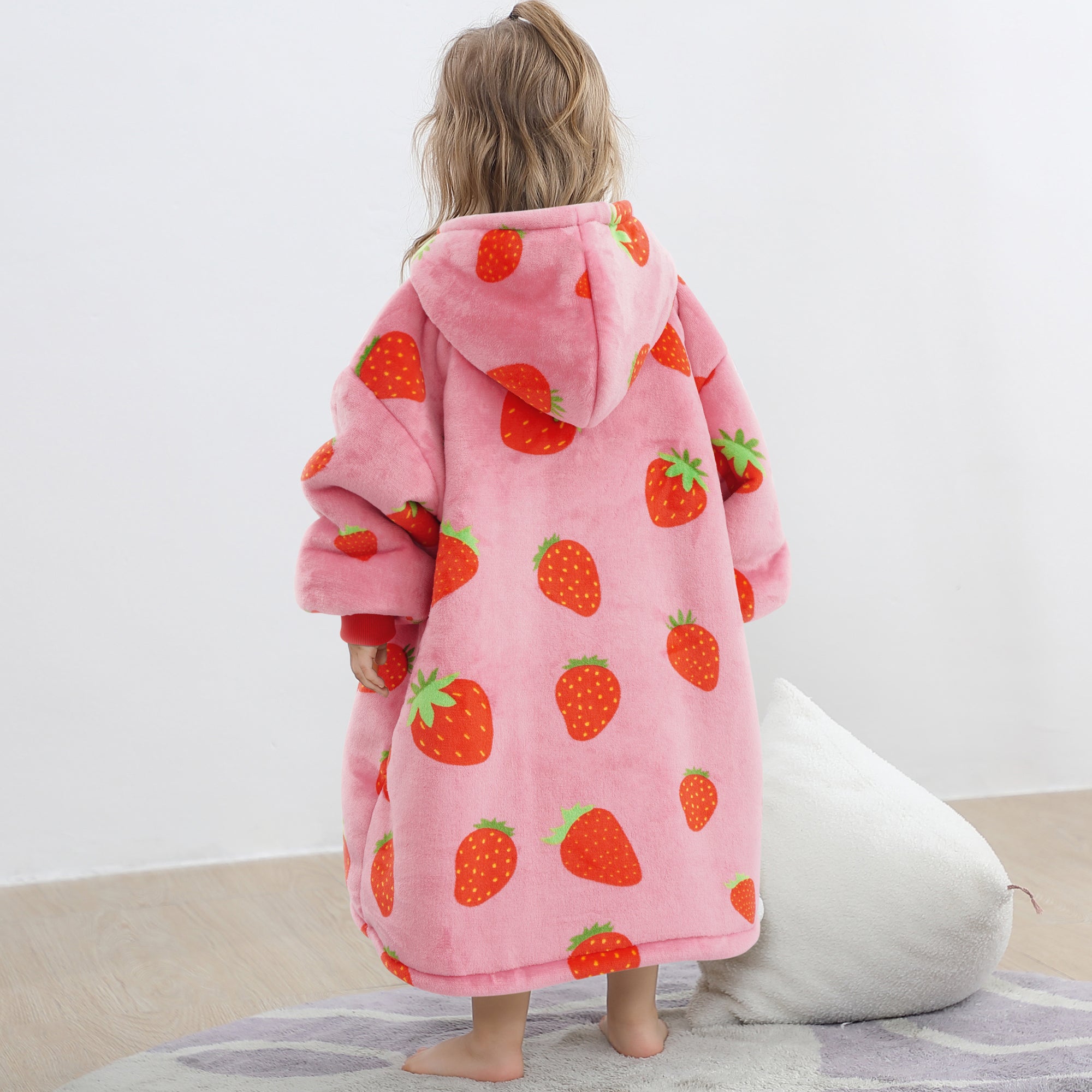 Strawberry Blanket Hoodie Kids - NARECTE