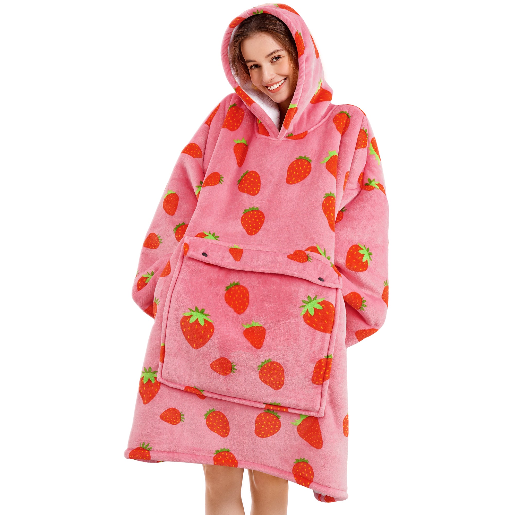 Strawberry Blanket Hoodie - NARECTE